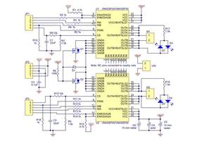 Pololu VNH3SP30 Dual High Current Motor Driver Carrier Schematic